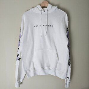 Civil Regime Champion Lilac Roses Hoodie - 2022 - White Lilac - Sz M - NWOT